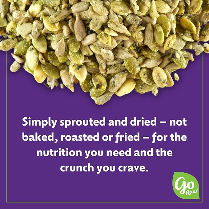 Go Raw Organic Sprouted Everything Bagel Snacking Seeds, 4 oz, 6 Pack, Pumpkin & Sunflower Seeds, Keto, Kosher