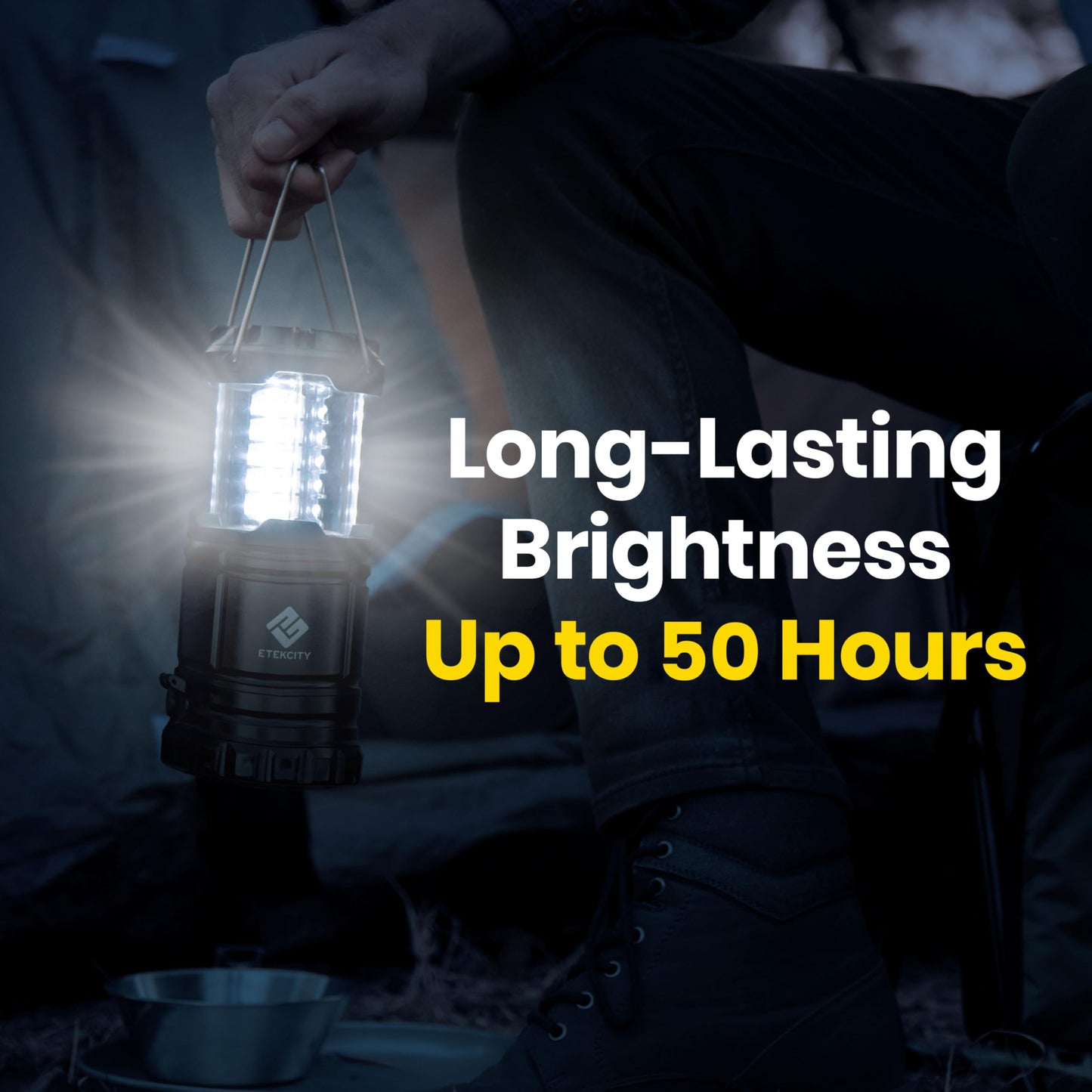 Etekcity LED Camping Lanterns, Battery Included, 4 Pack