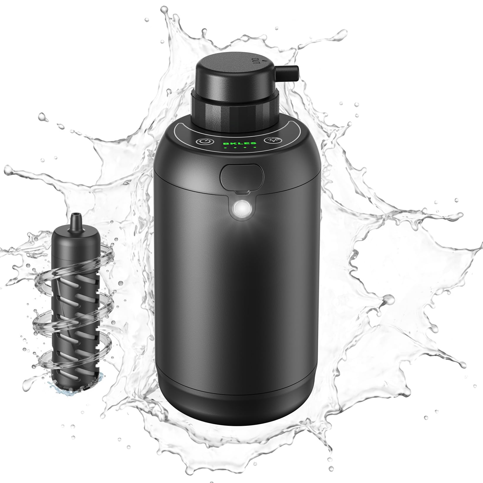 Electric Portable Water Filter for Camping, Hiking, Backpacking, Travel & Emergency Preparedness