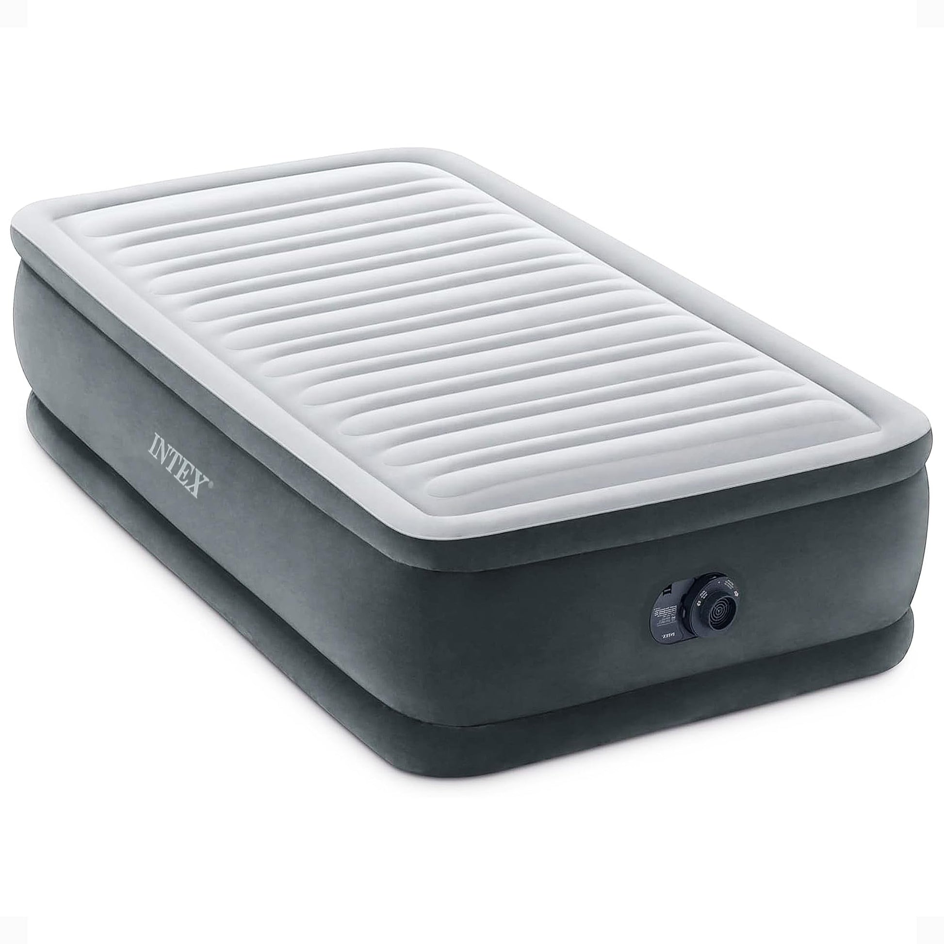 Intex Dura-Beam Deluxe 18" Twin Size Air Mattress with Built-in Pump