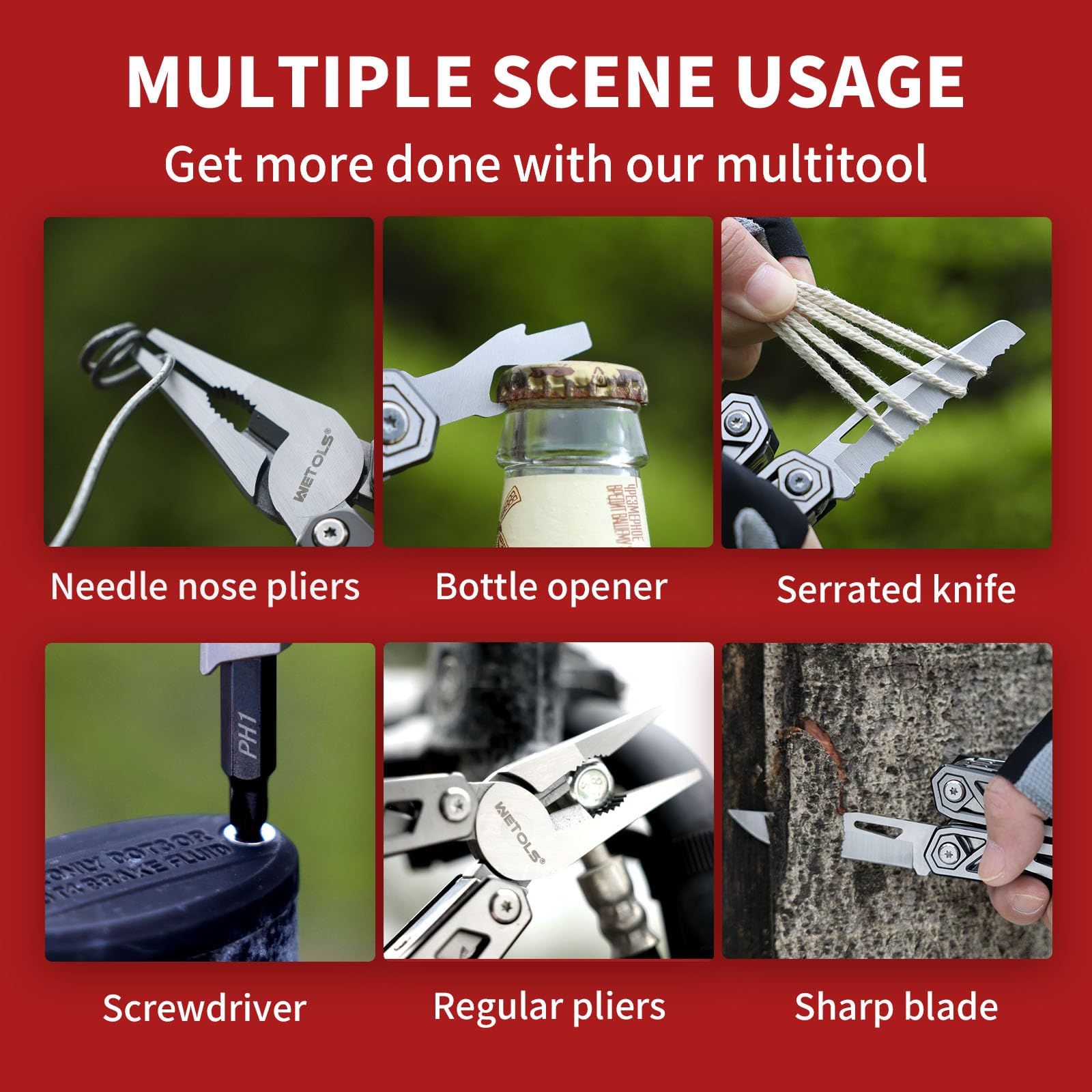 Multitool with Pocket Knife, Birthday Gifts for Men Women Mom Dad