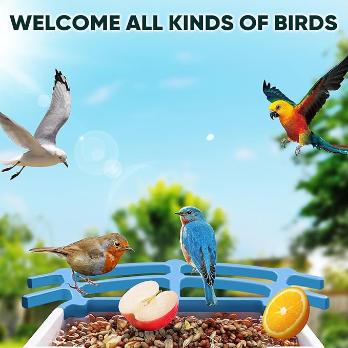 Solar Panel for Bird Feeder, Continuously 3W Power Supply for Your Bird Feeder Camera, Type-C Plug, White