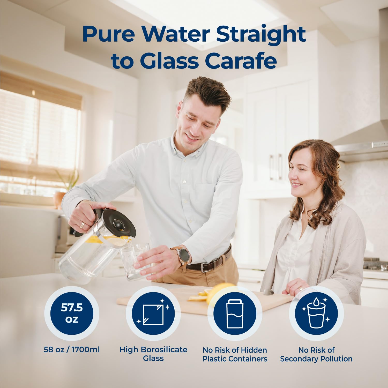 Bluevua RO100ROPOT Countertop Reverse Osmosis Water Filter System