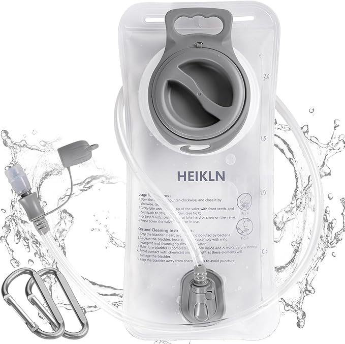 Hydration Bladder 1.5L-2L-3L,Leak Proof Water Reservoir, BPA Free Military Water Storage Bladder Bag Hydration Pack Replacement Easy Clean for Bicycling Hiking Camping Hunting Running