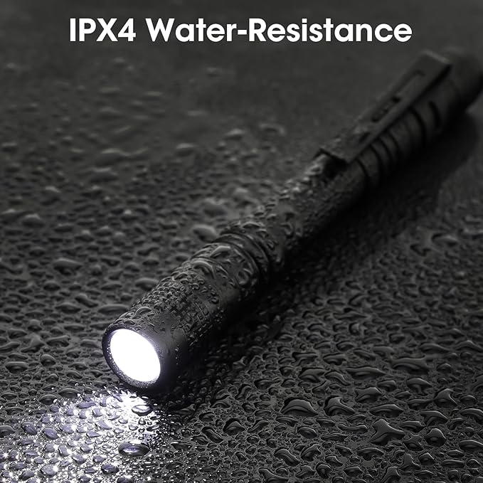 Pen Light Flashlight 2Pcs, LED Small Mini Pen Lights for Home, Emergency, Handheld Pocket Flashlights with Clip for Outdoor,Camping, IPX4 Waterproof Inspection Pen Flashlights