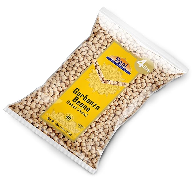 Rani Garbanzo Beans (Kabuli Chana) 64oz (4lbs) 1.81kg Bulk ~ All Natural | Vegan | Gluten Friendly | NON-GMO | Kosher | Indian Origin