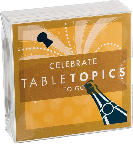 TableTopics Celebrate to Go Question Card Game - 40 Conversation Starter Cards for Parties, Special Occasions, Holidays, Take Anywhere, Great Gift