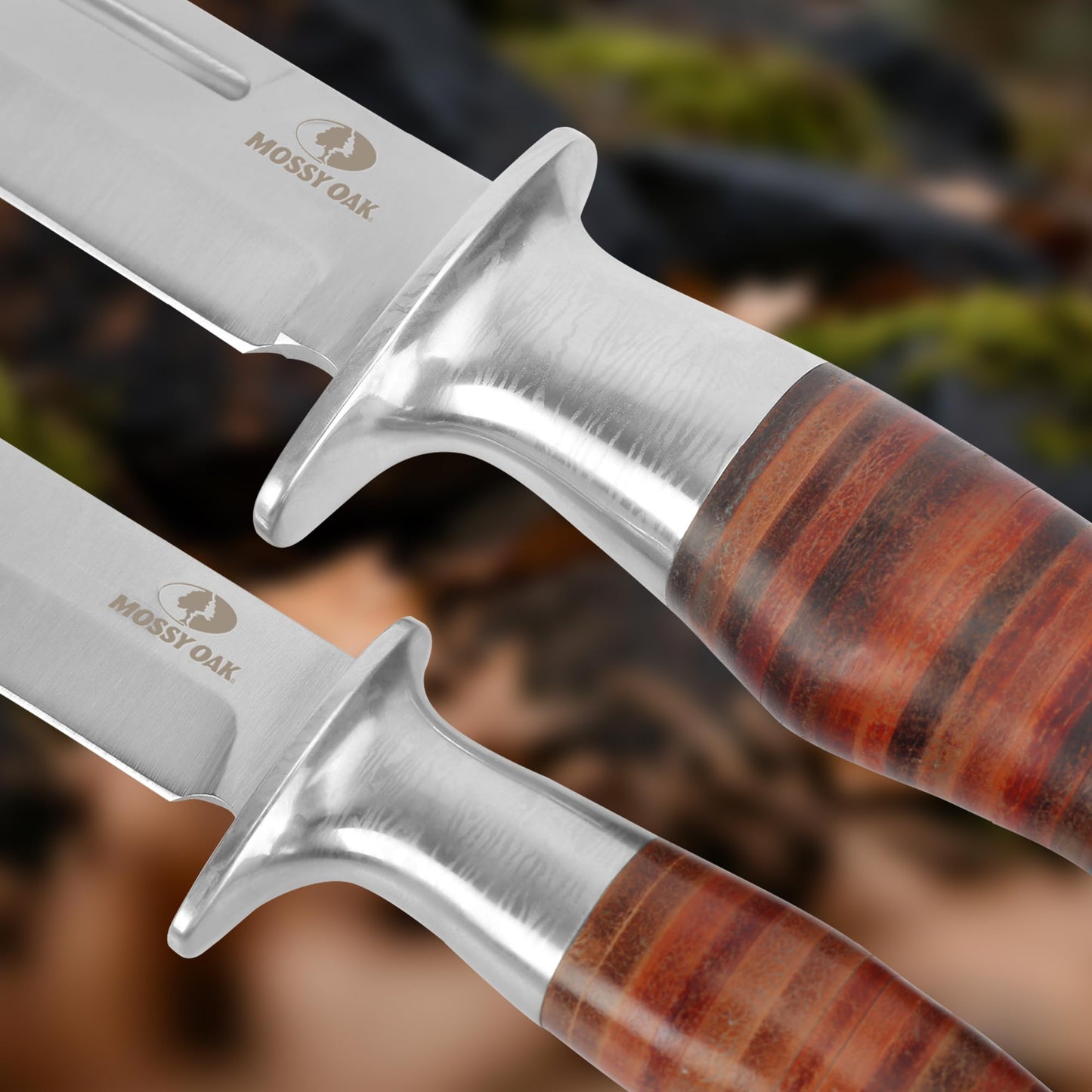 Mossy Oak 2-piece Fixed Blade Bowie Knife Set