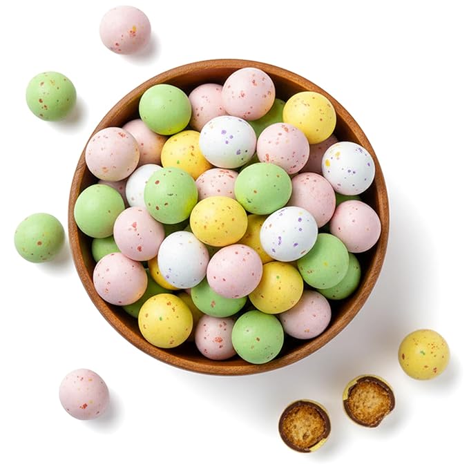 NY Spice Shop Speckled Chocolate Malt Balls Party Decorations - 1 Pound Malted Milk Balls Candy Birthday Gifts - Chocolate Malted Milk Ball - Dark Chocolate Malt Ball Holiday Snacks