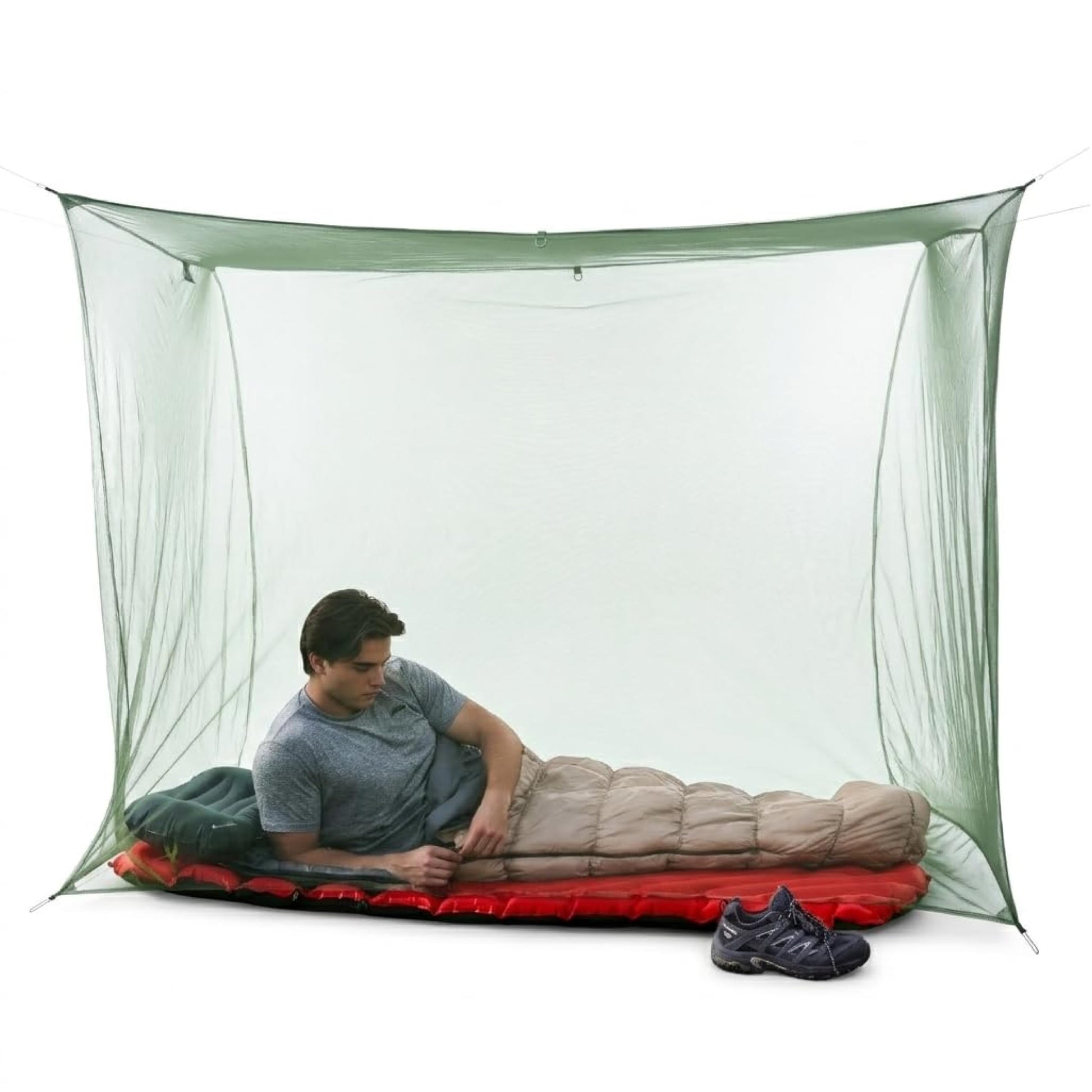 Coghlan's Double Rectangular Mosquito Net – Insect Protection for Camping, Hiking & Travel – Fits