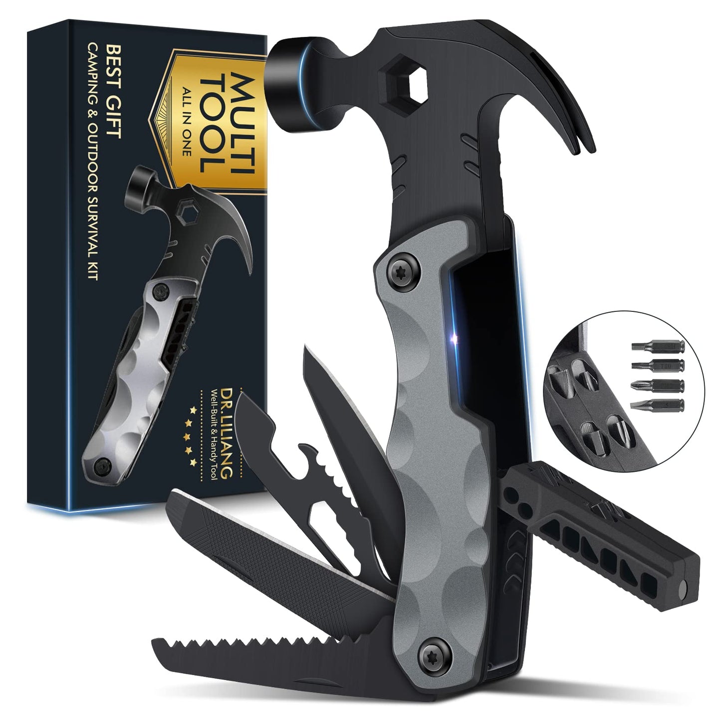 Stocking Stuffers for Men Gifts,Multi Tool Hammer Multitool for Camping