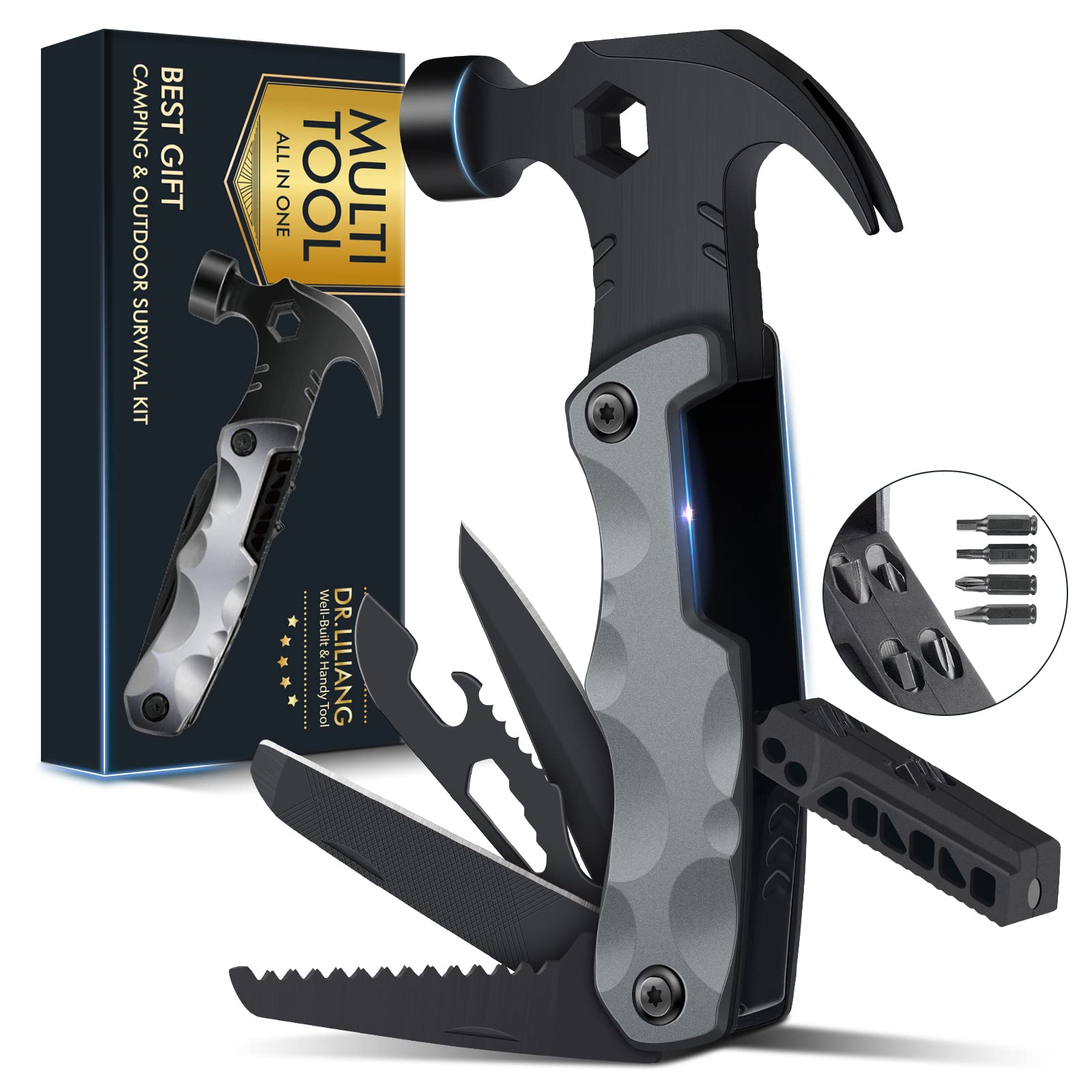 Stocking Stuffers for Men Gifts,Multi Tool Hammer Multitool for Camping