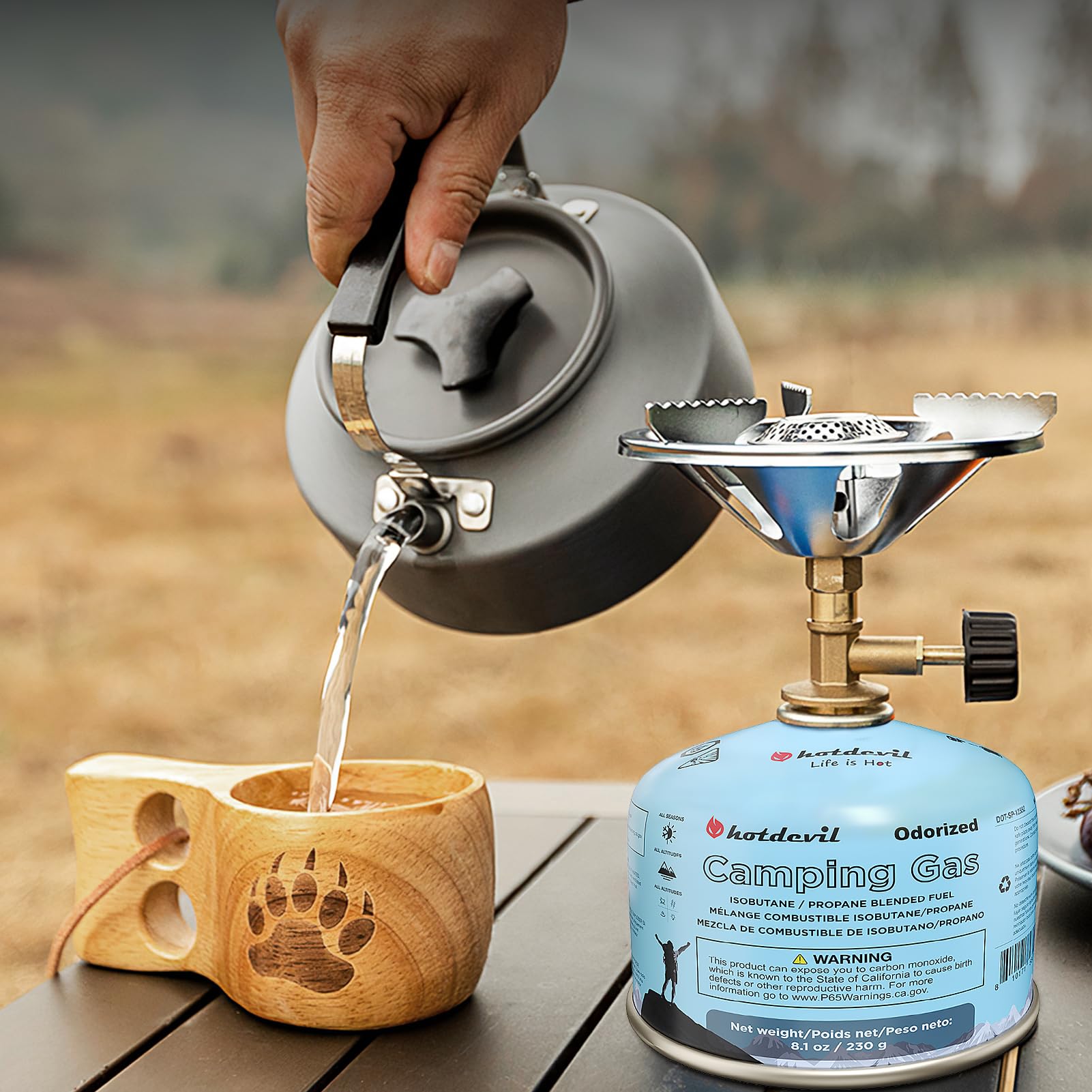 Isobutane Fuel Canister 230 Gram Camping Stove Fuel Butane Propane Blend Isobutane Fuel Canister
