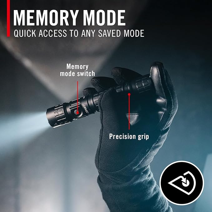 Coast TX300R 3000 Lumen Rechargeable Long Range Tactical LED Flashlight with Strobe, Spot and Flood Beams - POWERiQ??Digital Display, Durable Aluminum Build