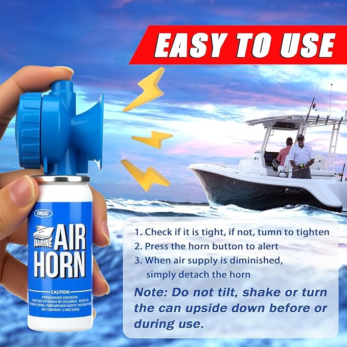1.4oz Boat Air Horn, Loud Mini Safety Horn Can, Sports Event Starting Horn, Mini Small Compressed Blow Fog Bear Air Horn, Celebrate Victory