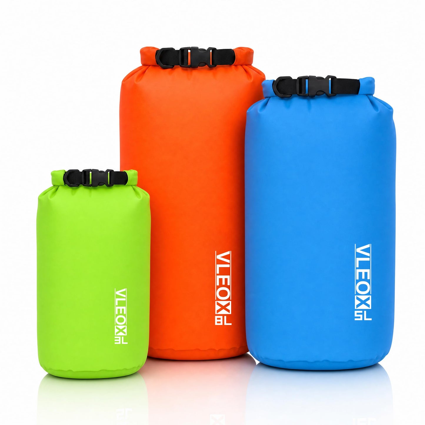 vleoX Dry Bag 3-Pack/5-Pack, Lightweight Dry Sack, Waterproof Bags