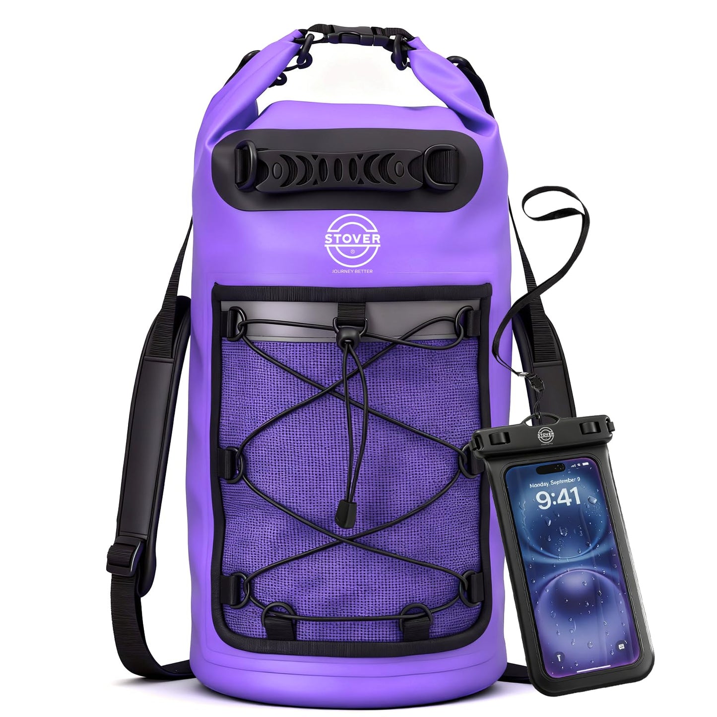 STOVER 5/10/25/30/40L Waterproof Dry Backpack & Phone Case- Large Floating Dry Bag for Kayaking