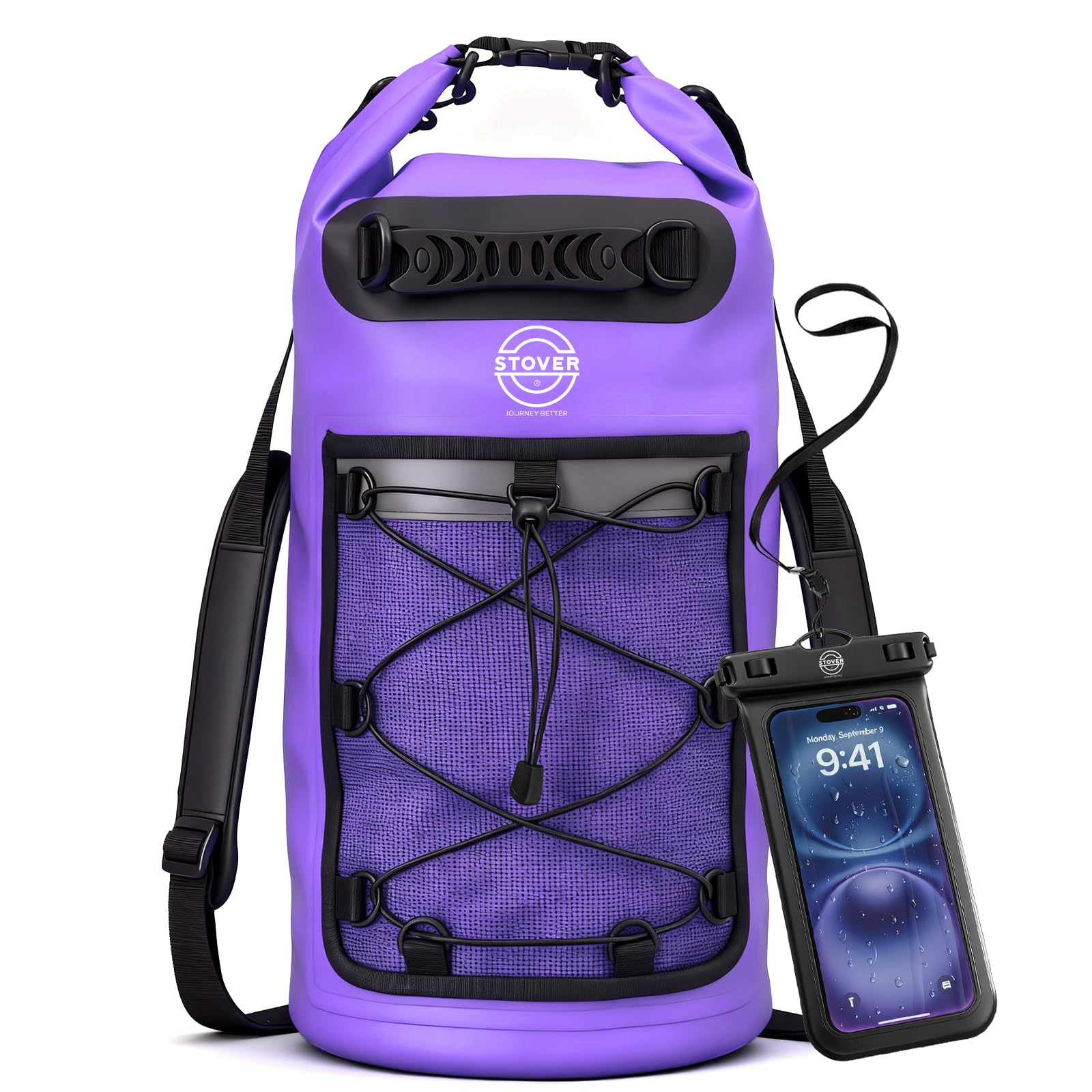 STOVER 5/10/25/30/40L Waterproof Dry Backpack & Phone Case- Large Floating Dry Bag for Kayaking