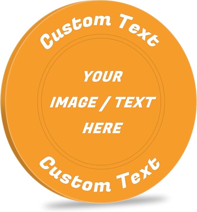 100 Custom Plastic Chips,Personalized Your Own Photo/Text/Logo on a Chip Double Sided Printing,Good for Bar Drink Token,Commemoration Day,Birthday
