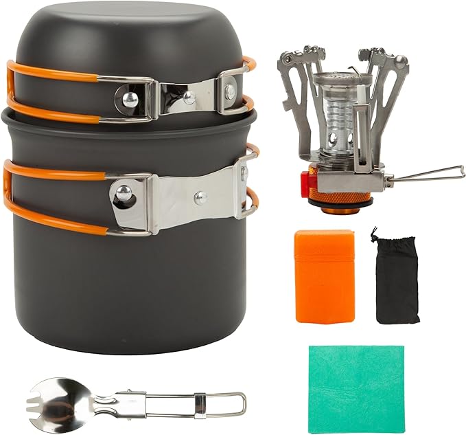 Camping Cookware Set with Stove