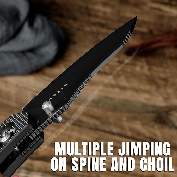 Kizer Bulldog Pocket Knife, 3 In Nitro V Steel Blade Folding Knife Aluminium Handle Camping Hunting Knife with Reversible Clip Sheepsfoot Clutch Lock Small EDC Knives for Men Women V3672A1