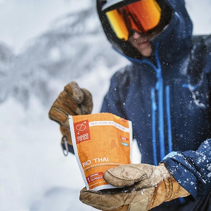 GOOD TO-GO Pad Thai (6-Pack of Single Servings) | Camping & Backpacking Food | Just Add Water Backpacking Meals | Good To-Go Dehydrated Meals Taste Better Than Freeze Dried Food
