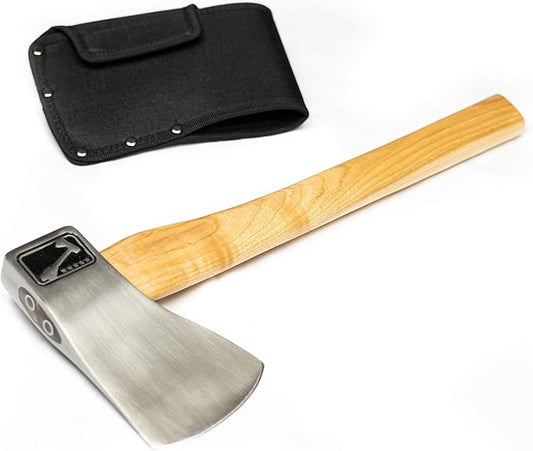The Ace of Spades (3rd Generation): World Axe Throwing League Premium Competition Throwing Axe with Throwing Hatchet Nylon Sheath and Hickory Wooden Handle (Patented Design)