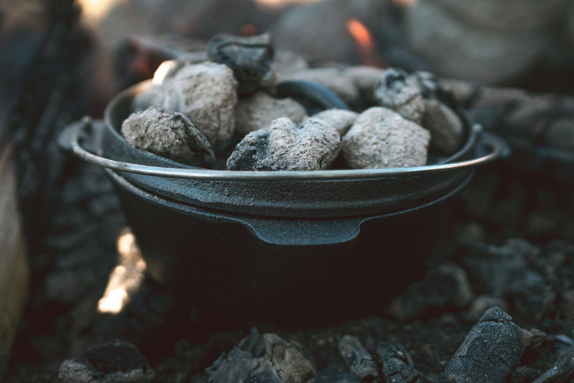 Stansport's Cast Iron Dutch Oven with Lid (16018-20) - 2 Quart Capacity, Durable Cast Iron