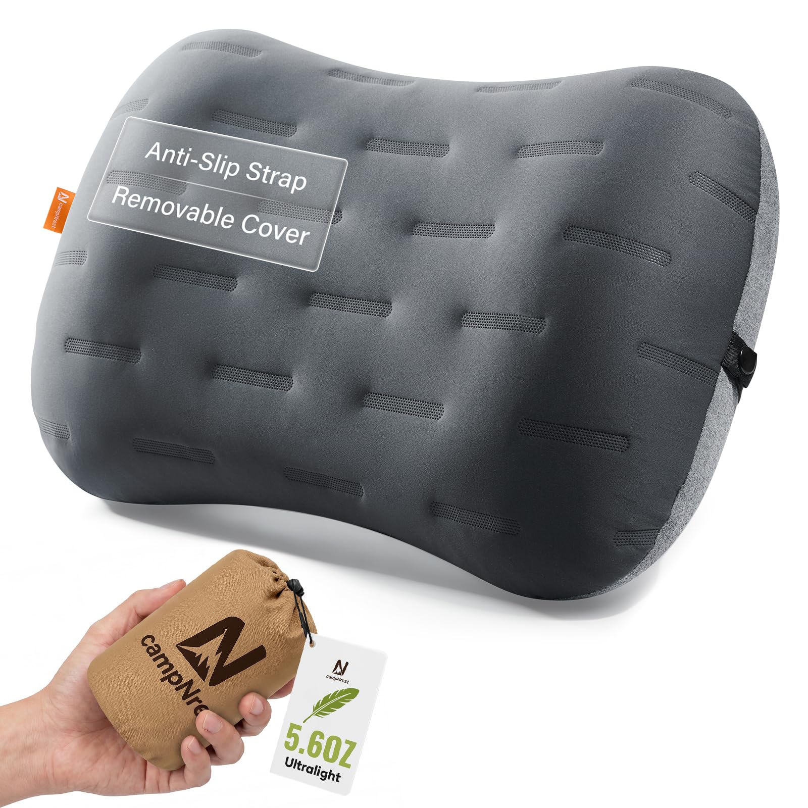 Inflatable Camping Pillow - Ultralight Compact Air Pillow for Travel, Backpacking & Hiking