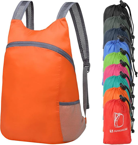20L Ultra Hiking-Daypack Lightweight Foldable Travel Packable Backpack for Camping Cycling Outdoor,orange