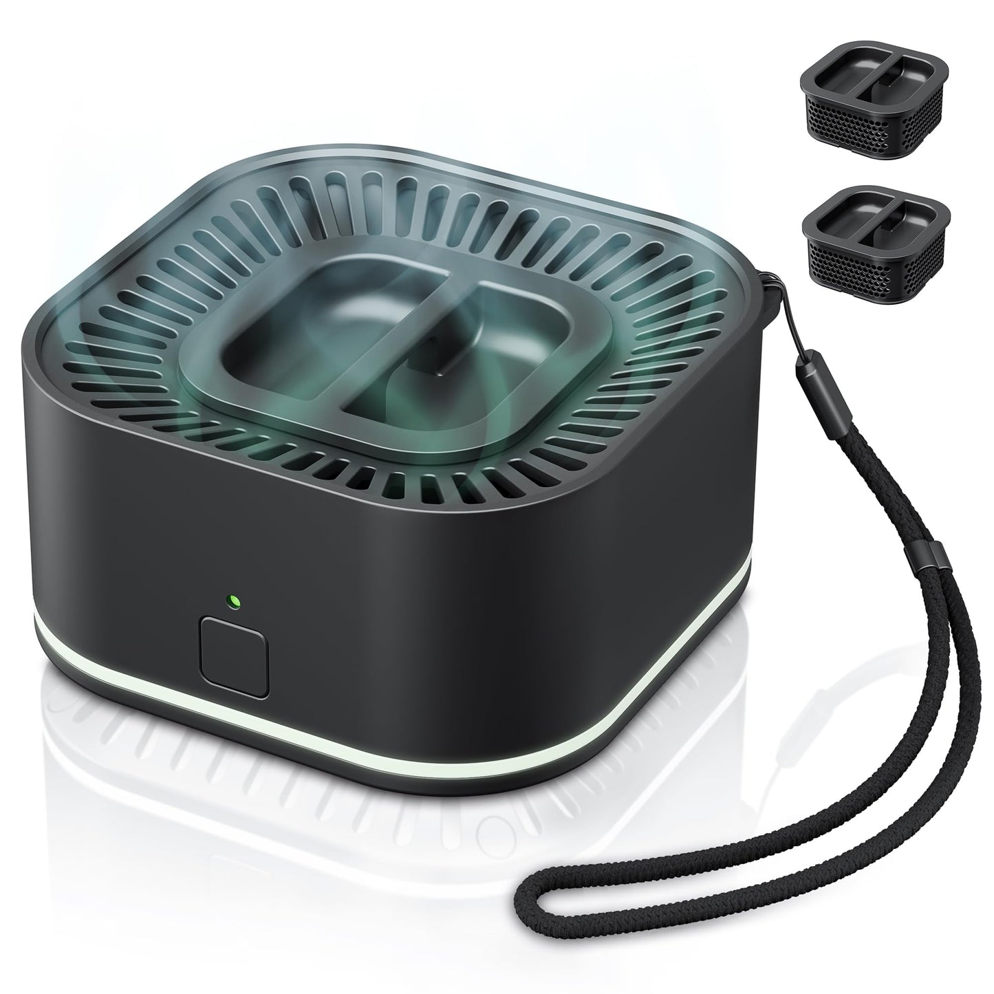 BuggyBands Rechargeable Mosquito Repellent Outdoor Patio, 2 Refills