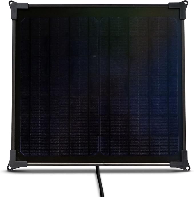 Battery Tender 17 Watt Solar Panel 12V Battery Charger with Charge Controller - IP67 Weatherproof - Mountable Lightweight Smart Charger - 021-1173