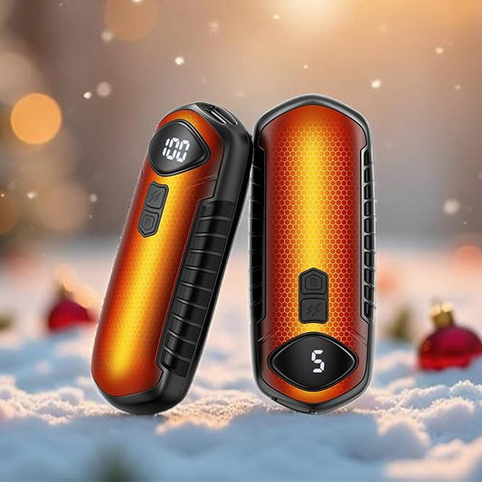 Hand Warmers Rechargeable 2 Pack, Electric Hand Warmers, 2-Second to 131°F with 5 Heat Levels, USB-C Portable Pocket Heater Handwarmers Black, UL Certified for Camping, Hunting, Gifts for Women Men