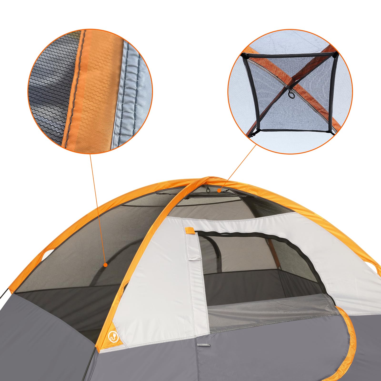 Amazon Basics Dome Camping Tent with Easy Setup for Hiking and Backpacking, Portable Two-Person