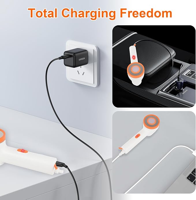 Portable Camping Shower Head with Filter Function, Handheld Electric Shower Head with LED Light and USB-C, Integrated Design of Water Pump with Filtration, Outdoor Camp, RV, Travel, Indoors