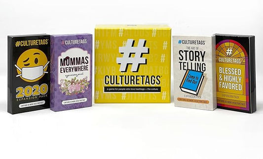 A Game for People Who Love Hashtags + Culture with Expansion Pack Set for Family Fun or Virtual Play, Age 13+ Years, CB Games