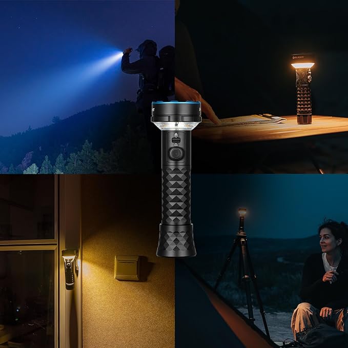OLIGHT Prowess Rechargeable High Lumen Flashlights, 5,000lms Super Bright Flashlight with Holster, High-Efficiency USB-C Charging LED, Bidirectional Lighting