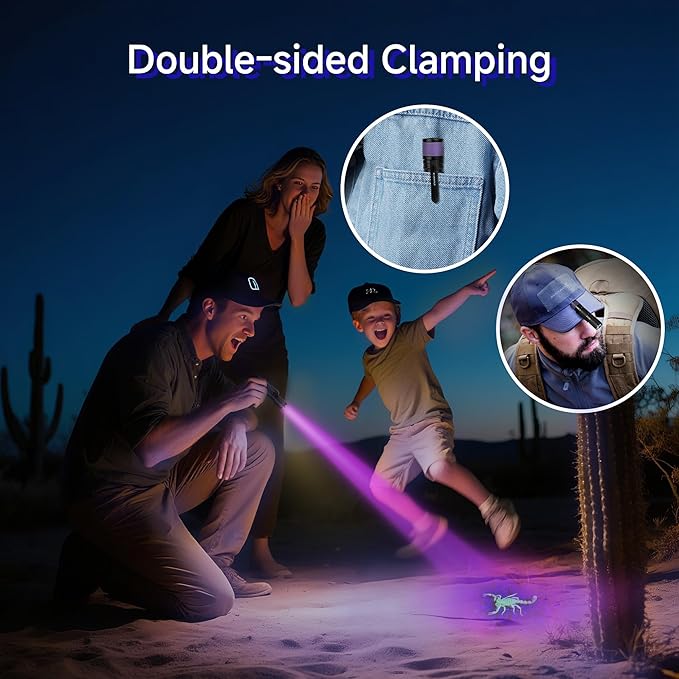KunHe Mini UV Flashlight 395nm Black Light 2Pack Mini AA Battery Ultraviolet LED Blacklight Flashlight Woods Lamp Powerful Portable Detector for Pet Urine Dry Stains Scorpions Bed Bug Resin Curing
