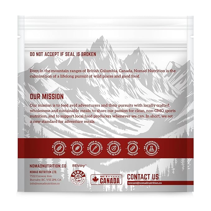 Nomad Nutrition Southwest Breakfast Skillet | Instant Freeze Dried Backpacking & Camping Food | Plant-Based, Non-GMO Hiking Meals with High-Energy, Vegan, Gluten-Free | 56g - 2 Pack