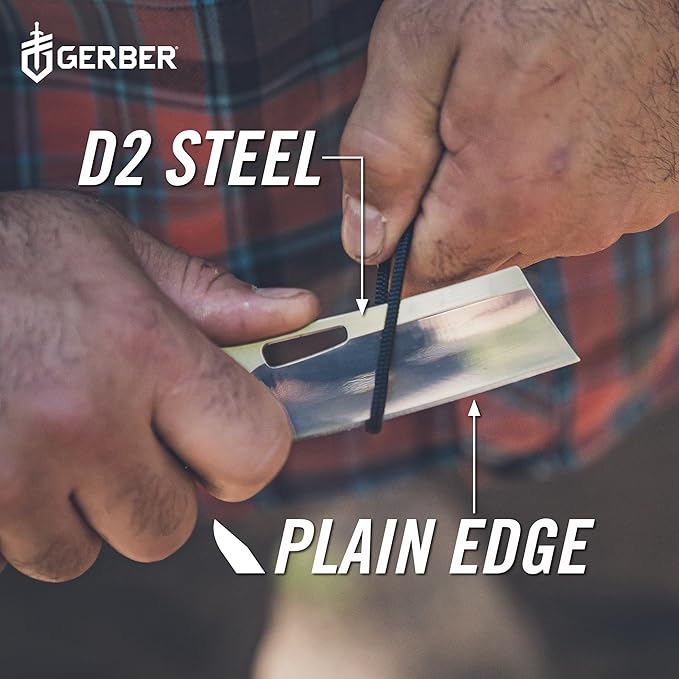 Gerber Gear Flatiron Folding Pocket Knife, EDC Stainless Steel Folding Knife with 3.6" Cleaver Blade and Pocket Clip