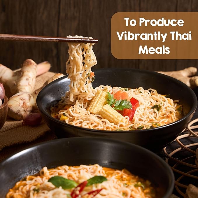 Perfect Earth Good Ramen Massaman Noodles - Authentic Vibrant Thai Flavor, Medium Spice, Organic & Gluten-Free Instant Noodle Ramen Bowl, Pantry Staples Cooked in Just Minutes (4 Pack)