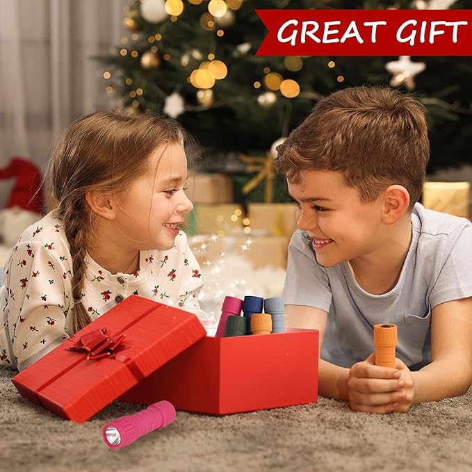 20-Pack Small Flashlights Set, Super Bright 100 Lumen LED Flashlight Pack with 60-Piece AAA Batteries Included, Mini Flashlight, Outdoor Flashlight for Camping, Hiking, Emergency