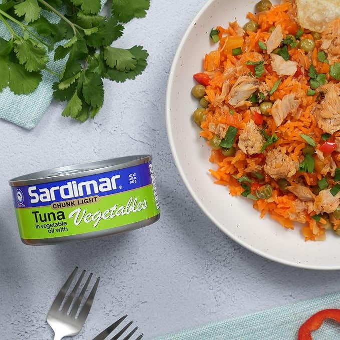 Sardimar Chunk Light Tuna ( Vegetables- Pack of 6 )
