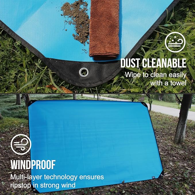 LYN Heavy Duty Emergency Blanket Survival Gear Waterproof Insulated Blanket Emergency Tarp for Camping, Hiking, Bushcraft