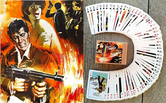 Crime Movies Playing Cards (Poker Deck 54 Cards All Different) Vintage Movie Posters Crime Detective Action Movies Film Noir