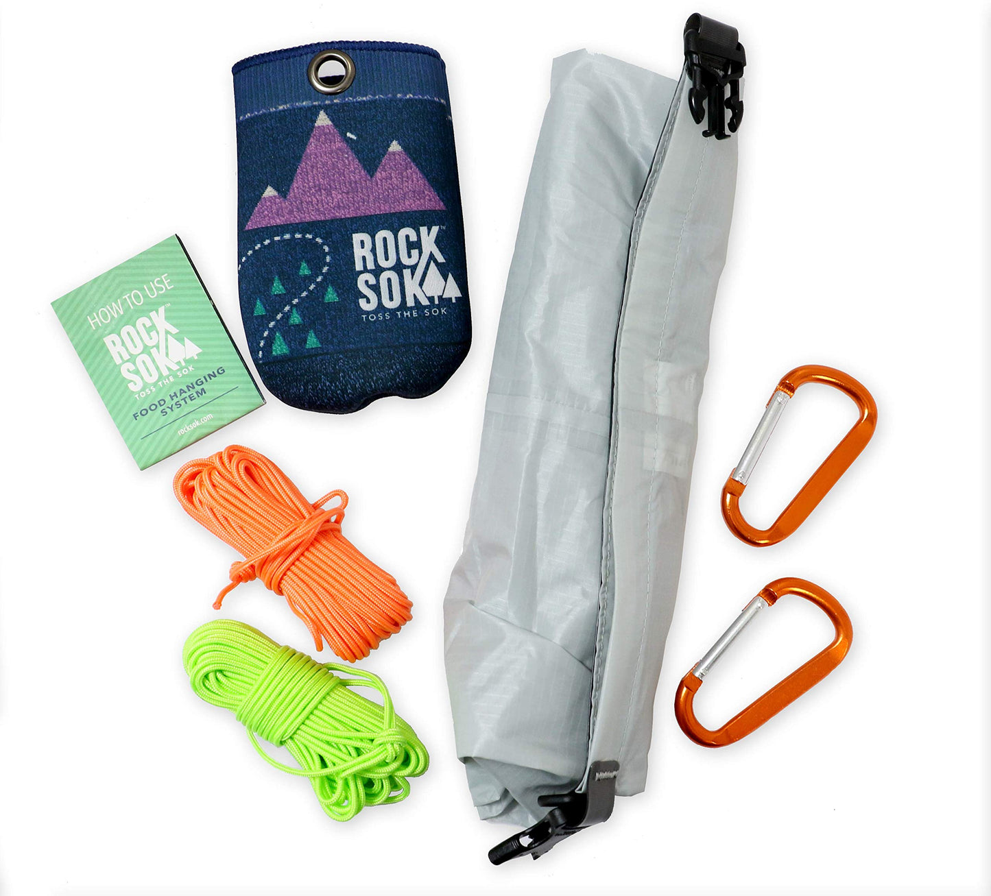 Ultralight Bear Bag Food Hanging System for Camping & Hiking - Waterproof Food Bag with Easy 2-to-1