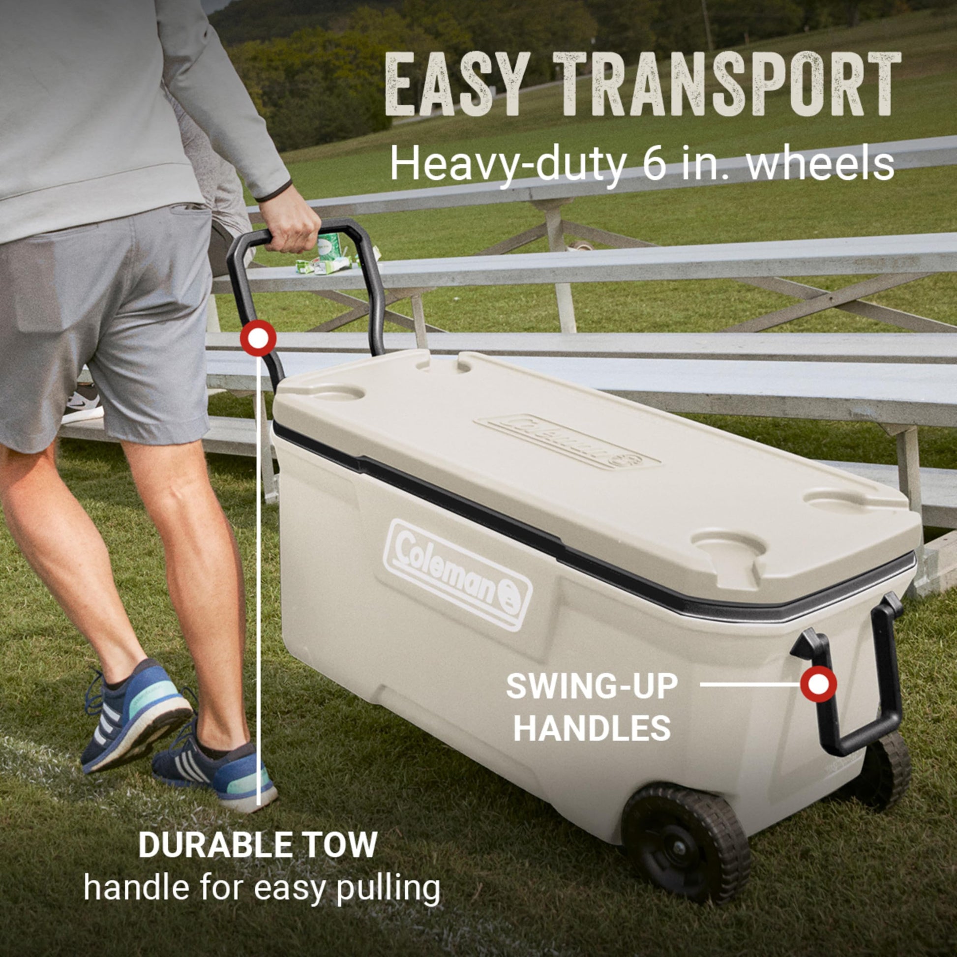 Coleman Classic Series Insulated Portable Cooler, Leak-Resistant Outdoor Hard Cooler Keeps Ice up
