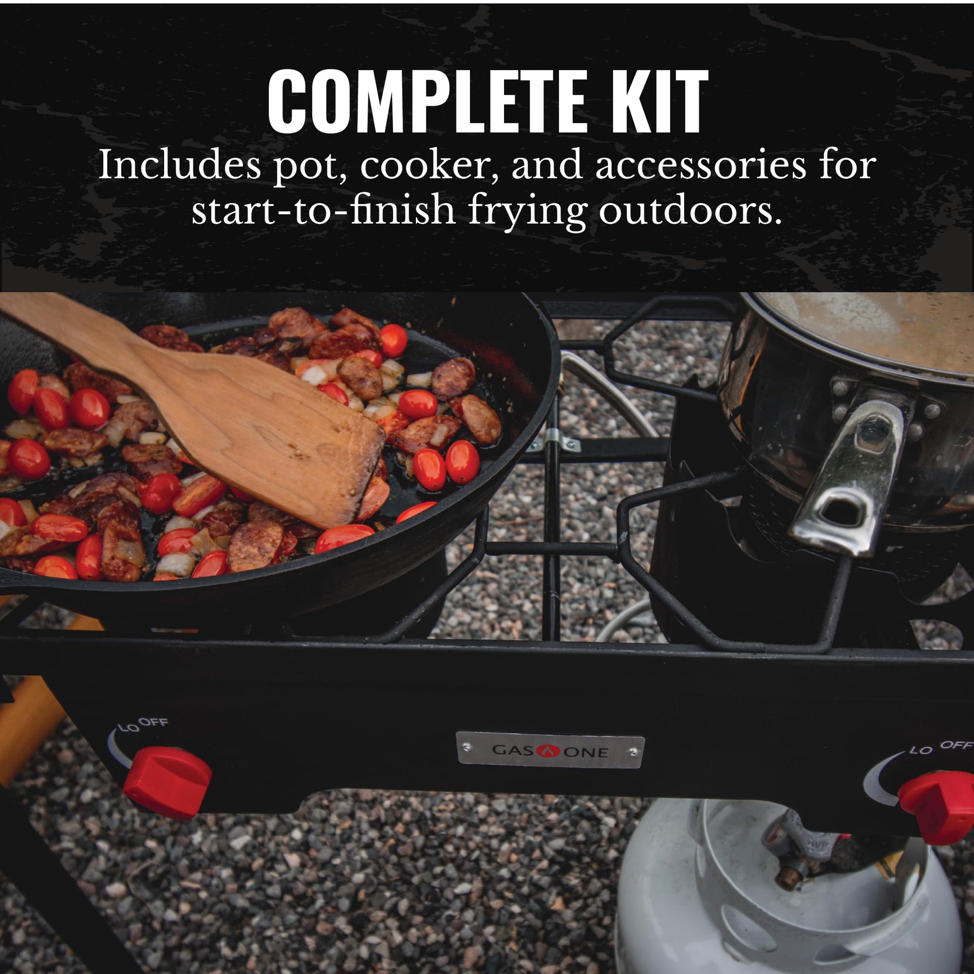 Gas One Propane Double Burner Two Burner Camp Stove Outdoor High Pressure Propane 2 Burner