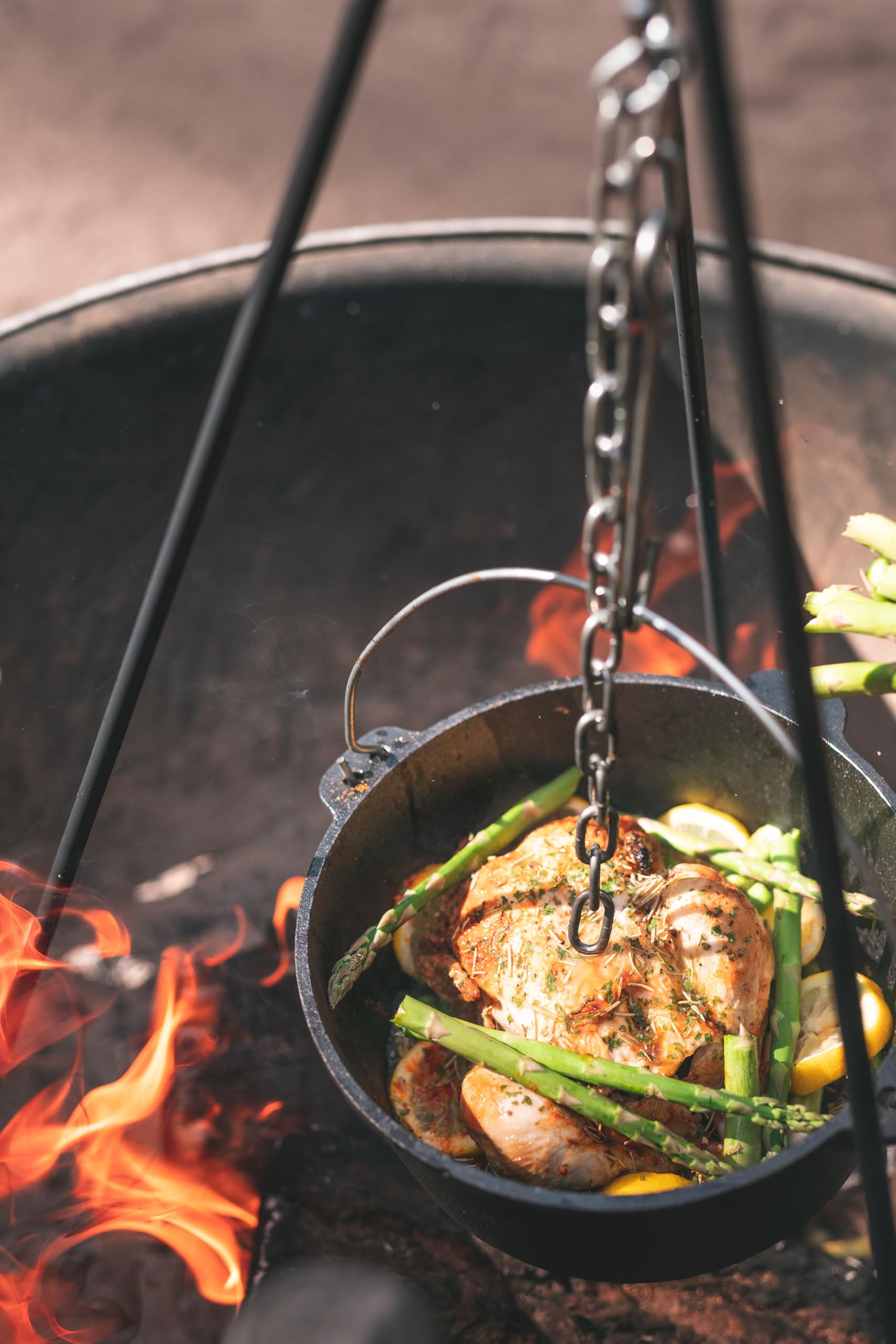 Stansport 2 QT Pre-Seasoned Cast Iron Dutch Oven Flat Bottom (16019-20)
