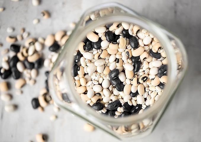 Food to Live Organic Black Bean Soup Mix, 2 Pounds - Contains Non-GMO Black Beans, Black-eyed Peas, Pearled Barley, and Navy Beans, Vegan, Bulk, Good Source of Dietary Fiber, Protein, Copper